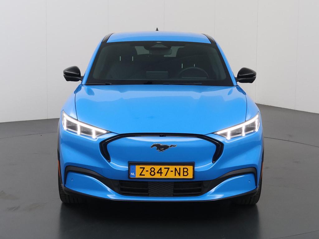 Ford Mustang Mach-E Extended Premium RWD 98 kWh | Navigatie, Auto's, Gebruikt, Zwart, Blauw, 600 km