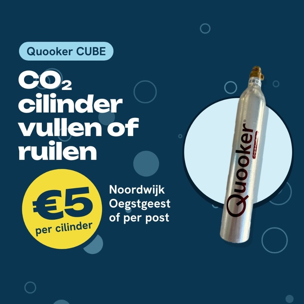 Quooker CUBE CO2 cilinder vullen € 5,- ook mogelijk per post, Ophalen, Nieuw