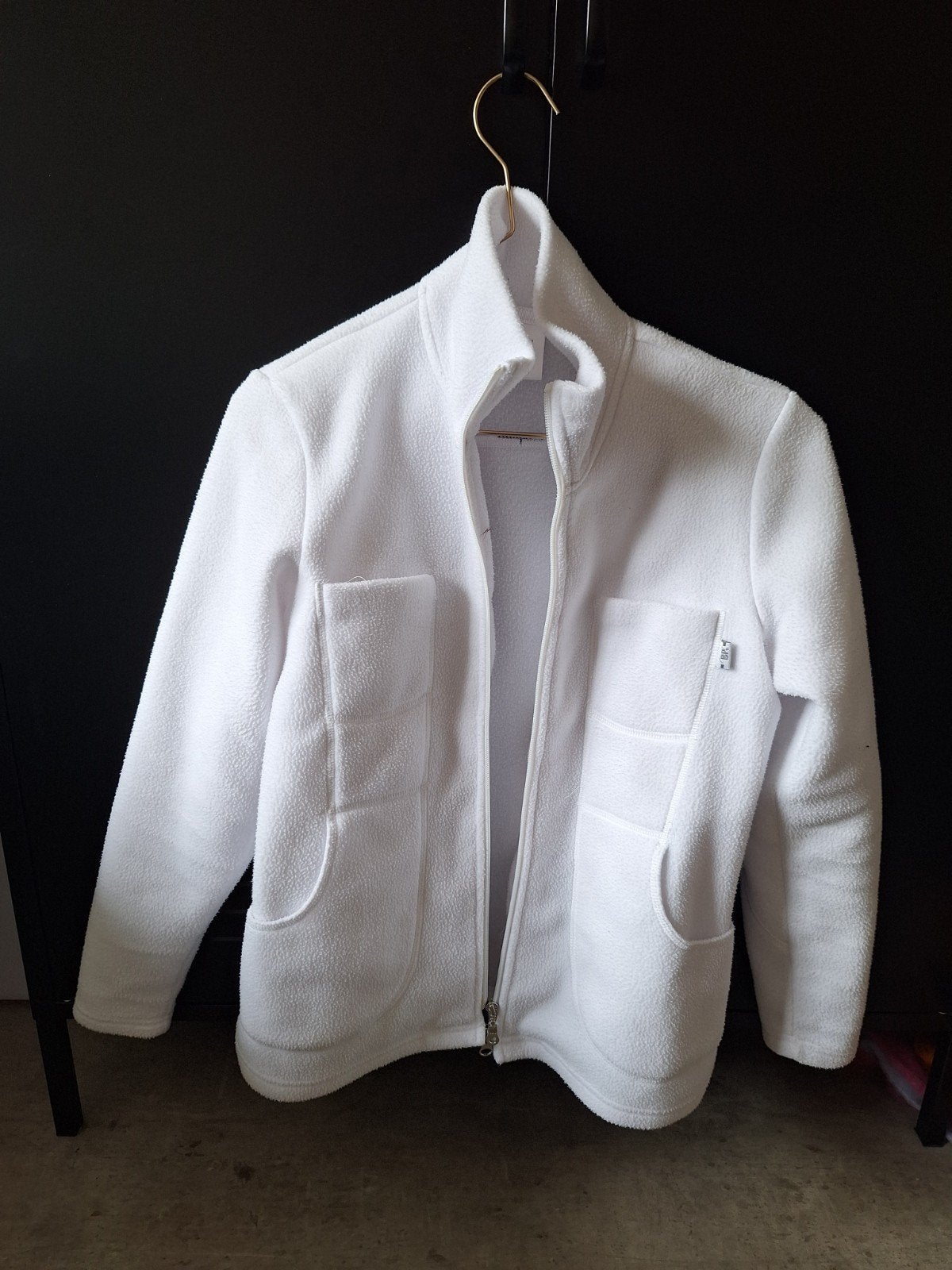 Wit fleece vest / jasje voor verpleegkundige, Maat 38/40 (M), Wit, Ophalen of Verzenden, Onbekend