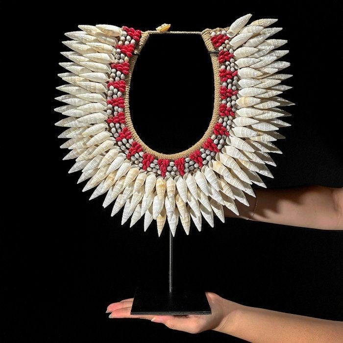 Decoratief ornament - Shell Necklace - Papoea-Nieuw-Guinea, Meerkleurig, Verzenden, Boho, Nieuw
