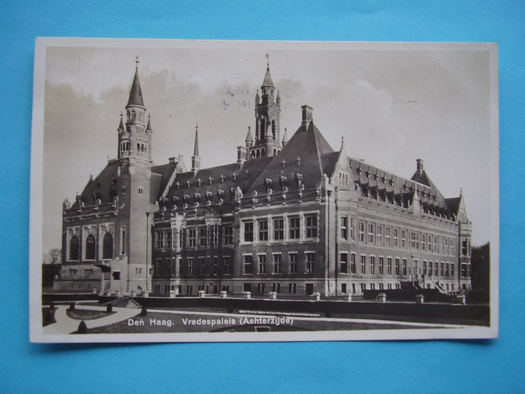 Den Haag,  Vredespaleis  (achterzijde), Verzenden, Voor 1920, Zuid-Holland