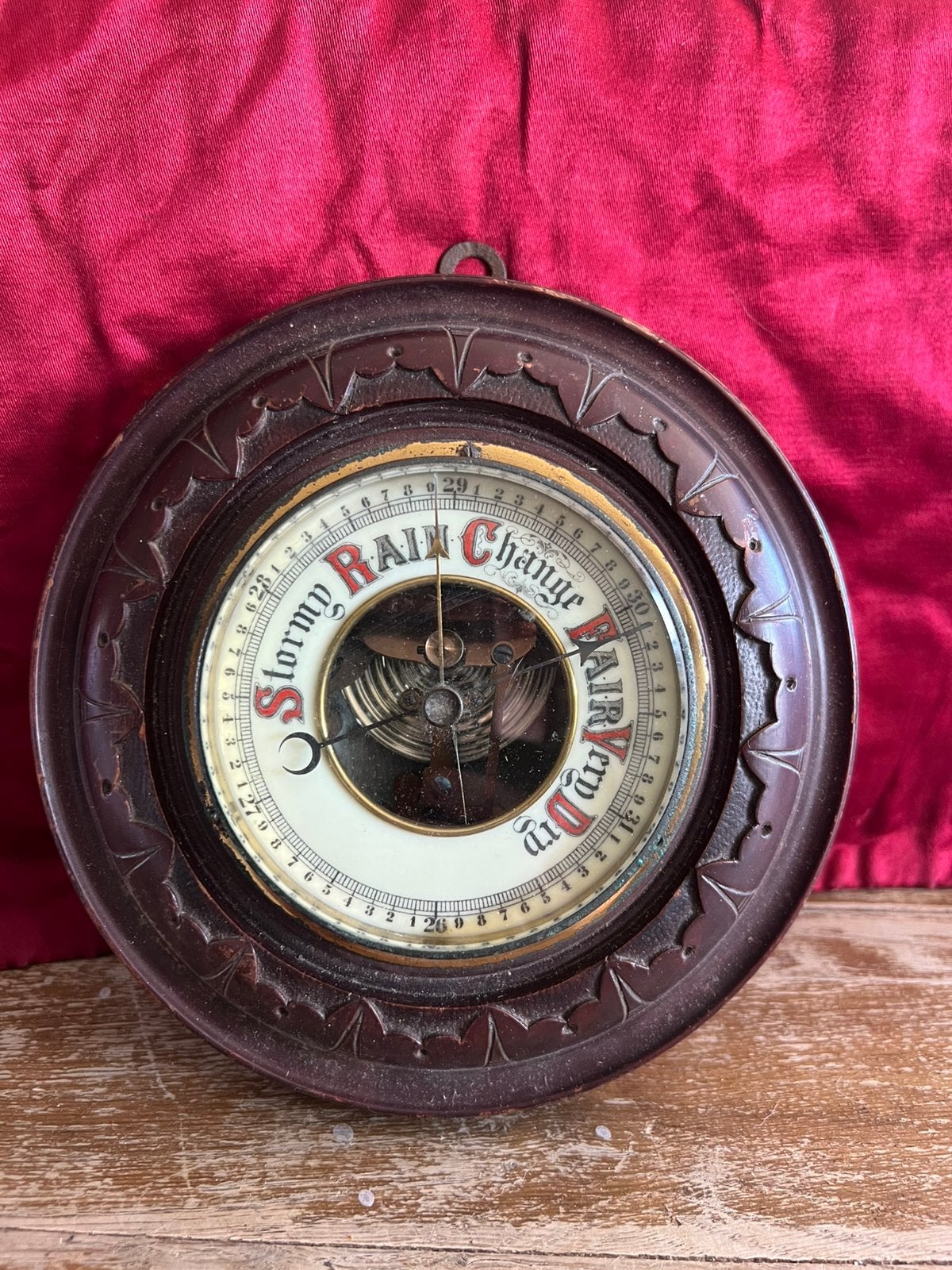 Antiek Aneroid Barometer, Ophalen of Verzenden, Niet werkend
