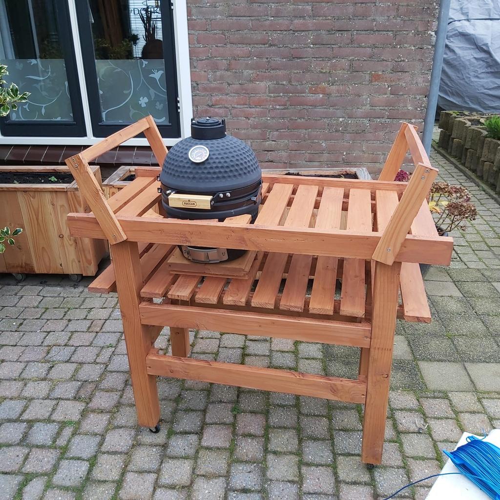 Kamado barbecue inclusief tafel nieuw, Ophalen, Nieuw, Met accessoires