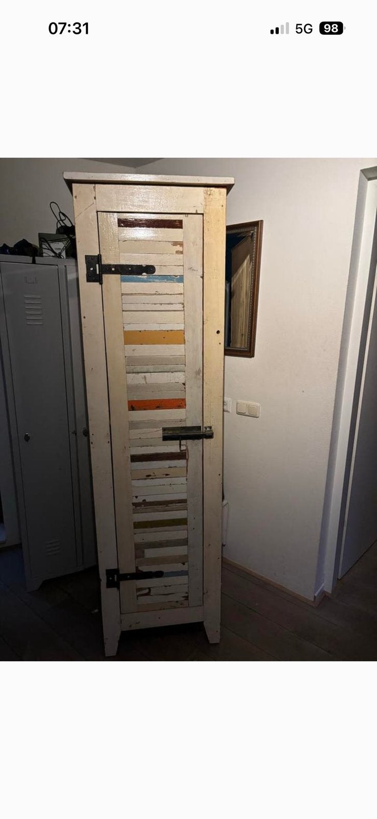 Sloophouten kast, lijkt op piet hein eek 202x55x51 hxbxd, Ophalen, Zo goed als nieuw