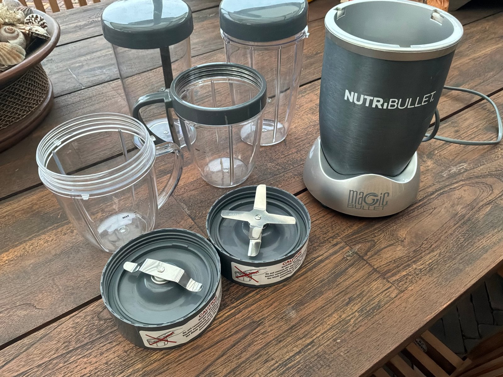 NutriBullet Magic Bullet Blender Set - zo goed als nieuw, Ophalen, Zo goed als nieuw, Vaatwasserbestendig, Minder dan 1 liter