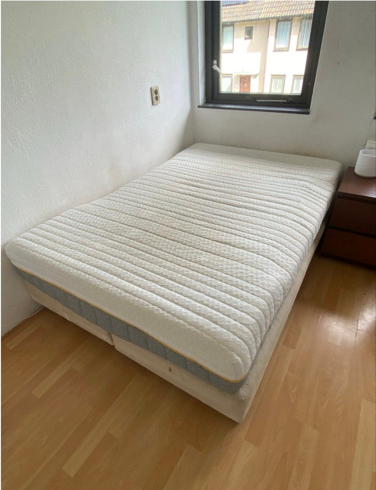 Matras bed 140 x 200 traagschuim, Ophalen, Wit, Tweepersoons, 140 cm