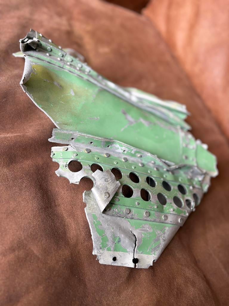 Vliegtuig, aluminium, WW2, WO 2, crash, vliegtuigonderdeel, Verzamelen, Militaria | Tweede Wereldoorlog, Ophalen, Nederland