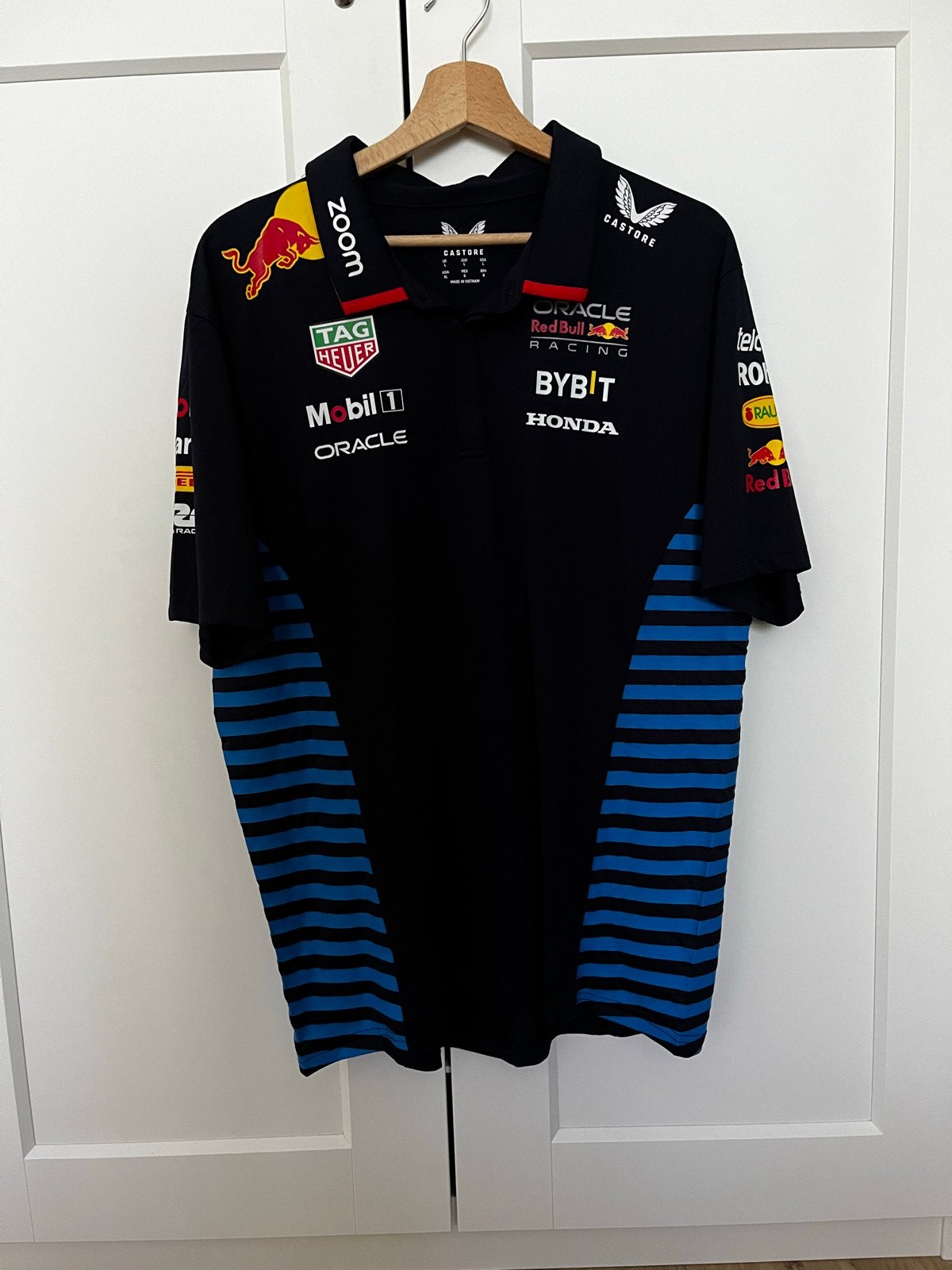 Red Bull Racing F1 Team Polo Shirt 2022 - Maat L, Ophalen, Maat 52/54 (L), Blauw, Zo goed als nieuw