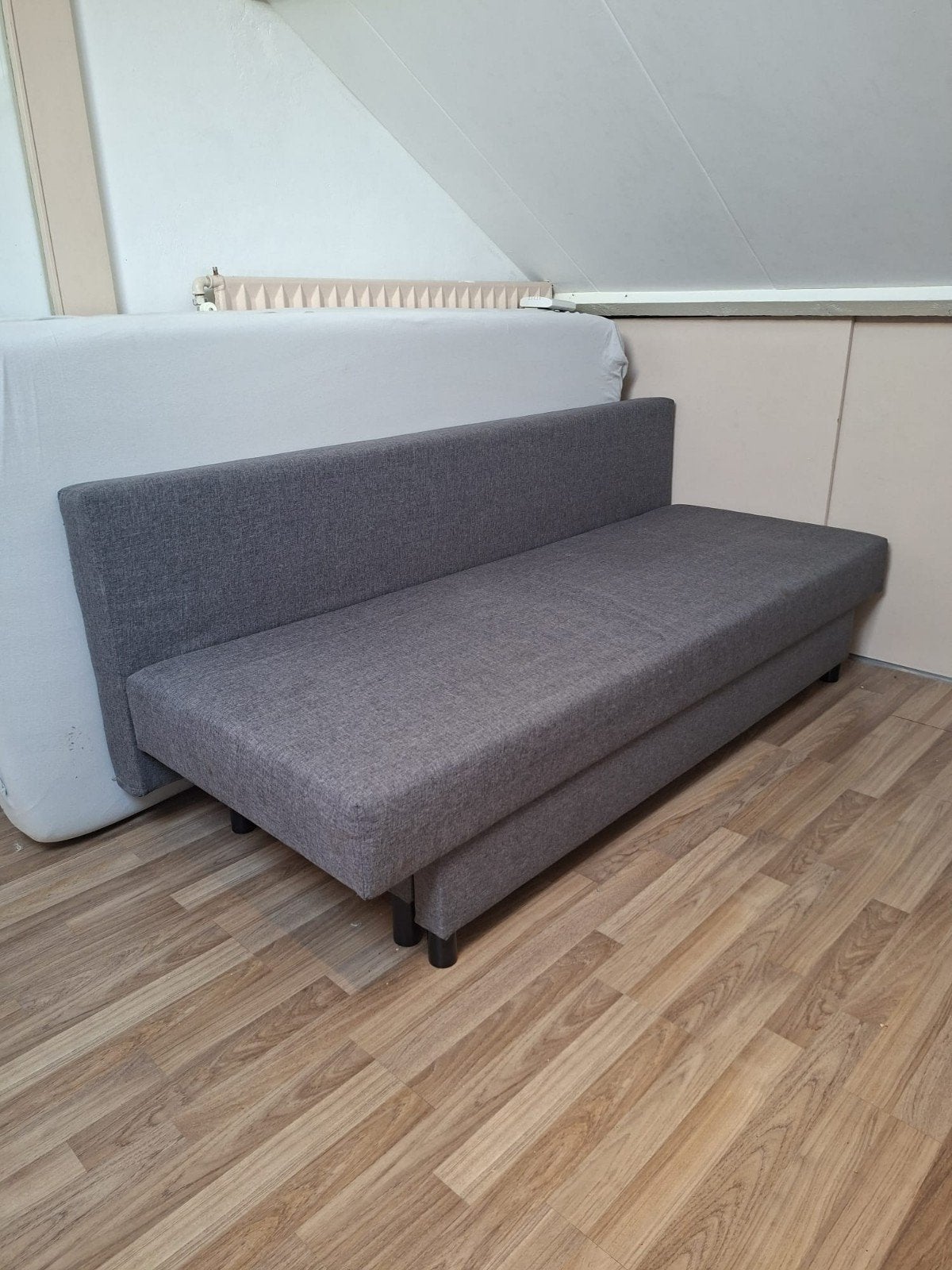 IKEA  ÄLVDALEN slaapbank  - grijs, Ophalen, Gebruikt, Tweepersoons, 140 cm