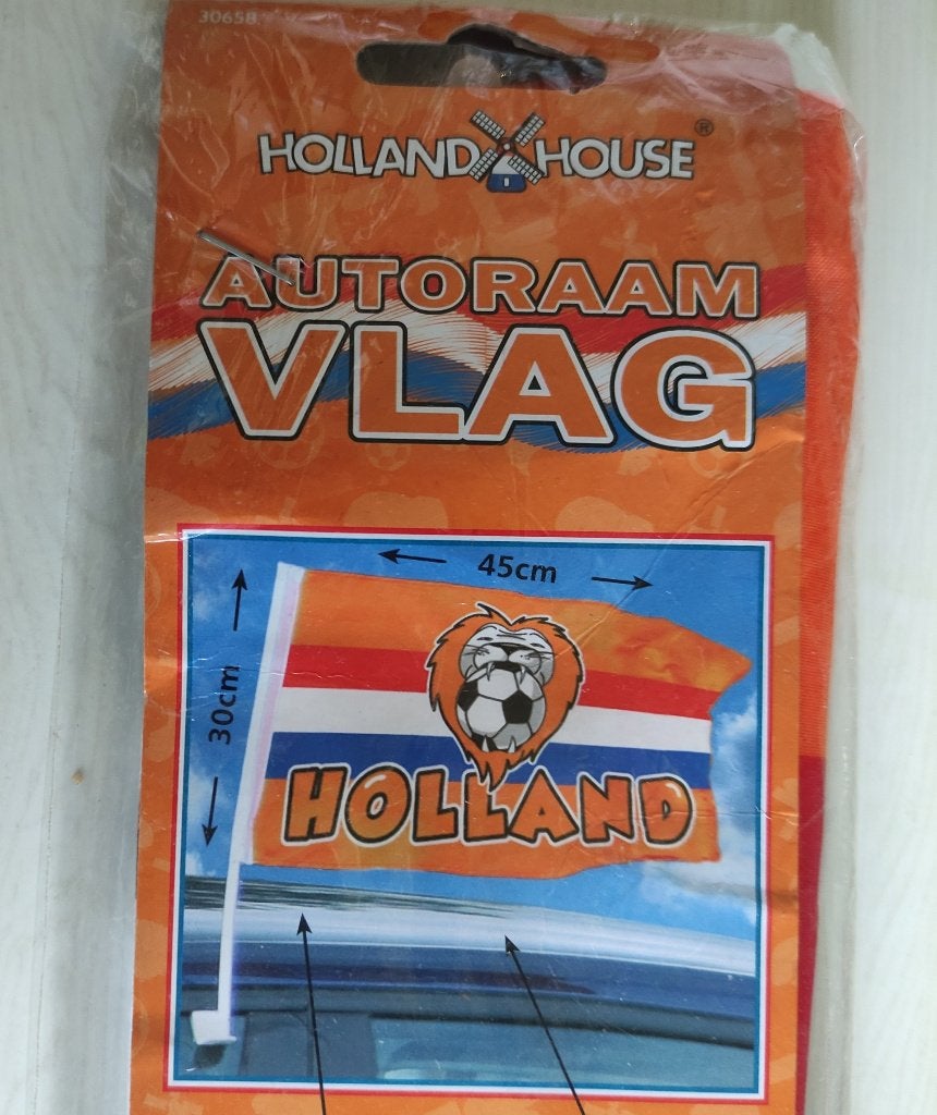 Pimp je auto met oranje voetbal vlaggetje, Ophalen of Verzenden, Nieuw, Overige sporten, Overige typen