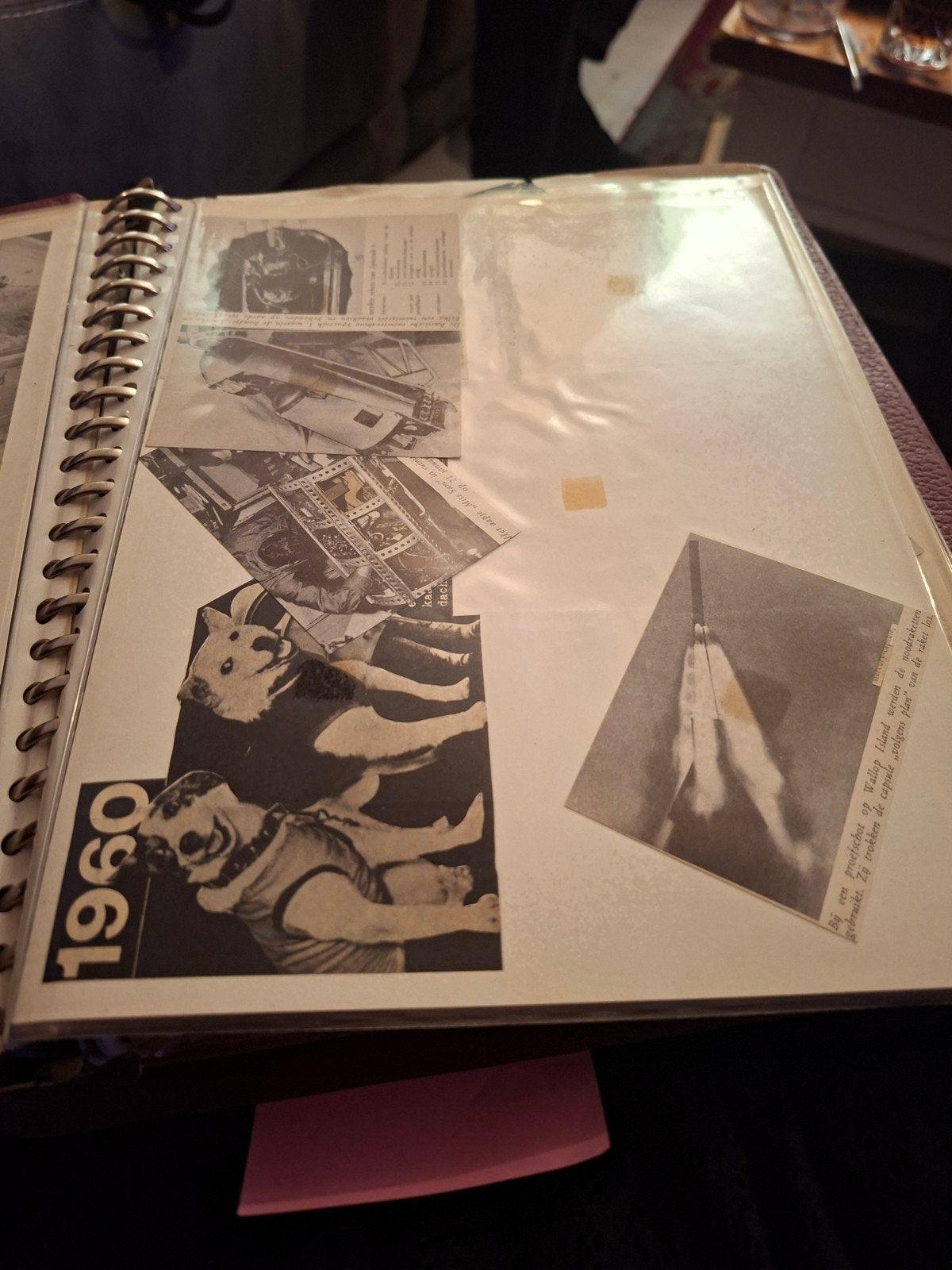 Uniek plakboek met knipsels uit 1960 - Ruimtevaart & Honden, Boeken, Ophalen, Gelezen, Catalogus