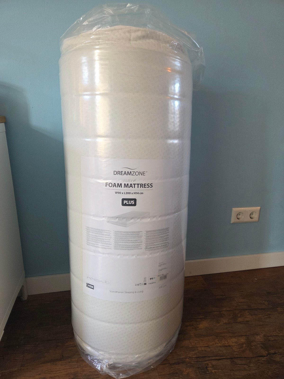 Dreamzone Lillelv VF stevig schuimmatras 90x200x14cm NIEUW, Ophalen, 90 cm, Eenpersoons, Nieuw