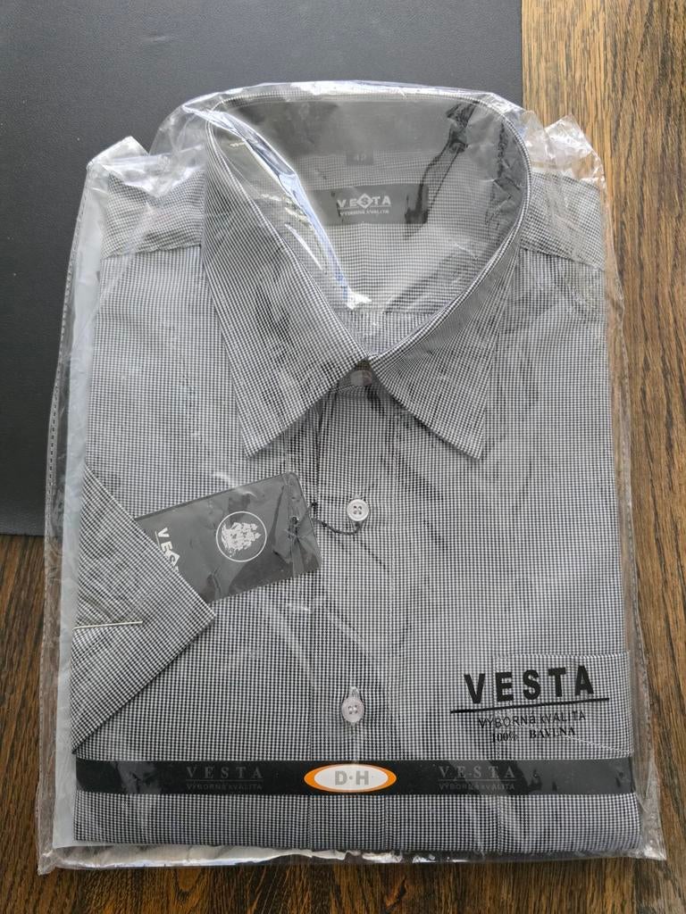 Nieuwe Vesta herenblouse - Maat 42, Nieuw, Ophalen of Verzenden, Grijs, Vesta