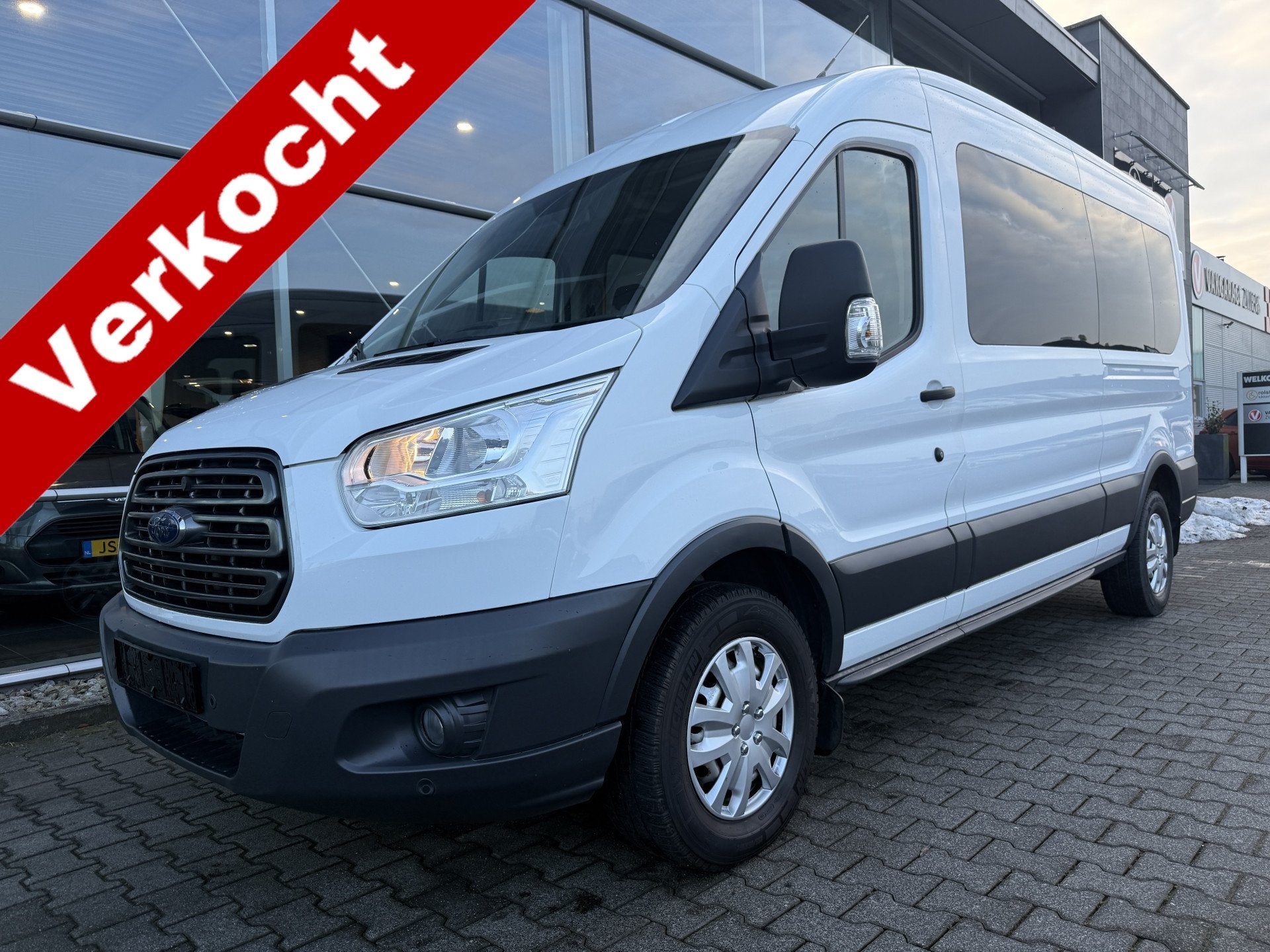 Ford Transit 350 2.0 TDCI L3H1 DC Trend (Mooie ruime bus met, Voorwielaandrijving, Stof, 4 cilinders, Wit