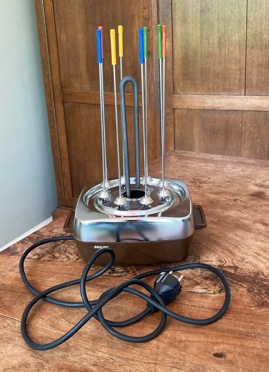 Vintage Philips rotating grill HD 4151 B tafelgrill, Ophalen, Zo goed als nieuw