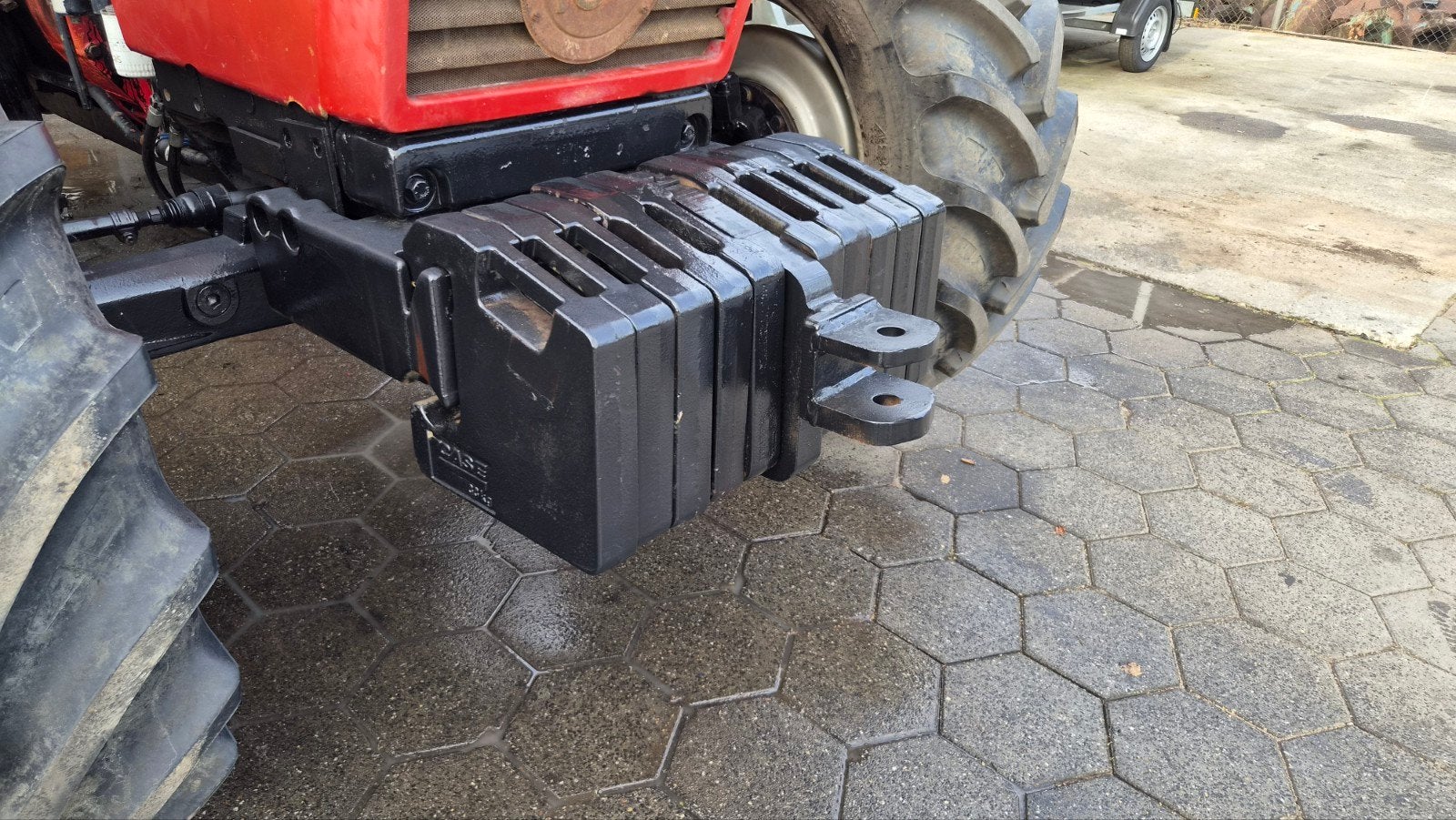 vol pakket international case ih front gewichten., Ophalen