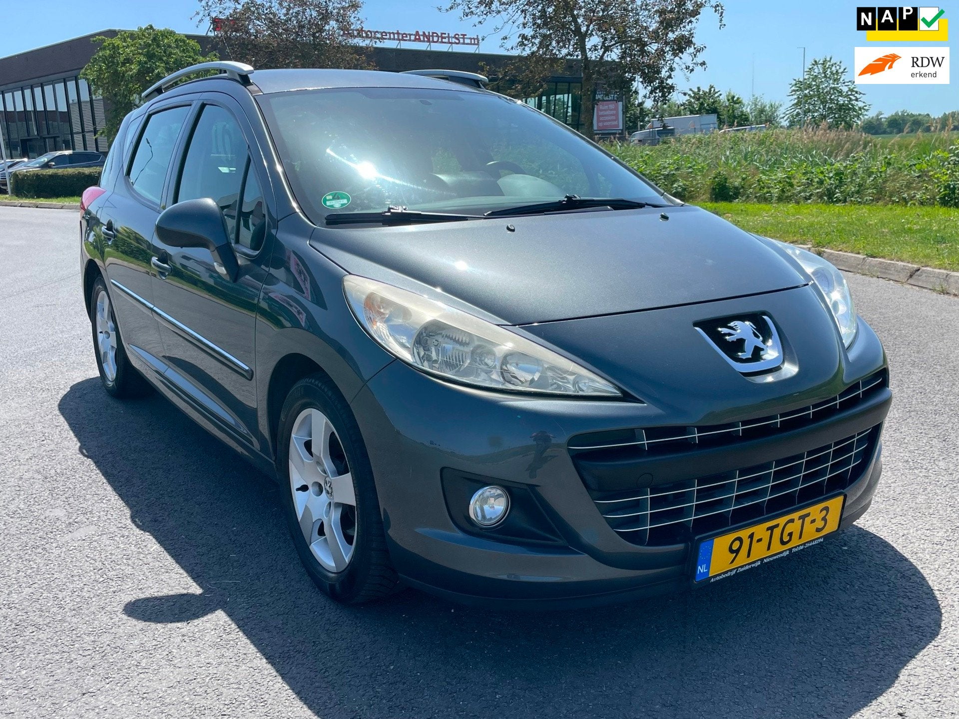 Peugeot 207 SW 1.6 VTi Active, Trekhaak, Cruise control, Air, Euro 5, Stof, Gebruikt, Zwart