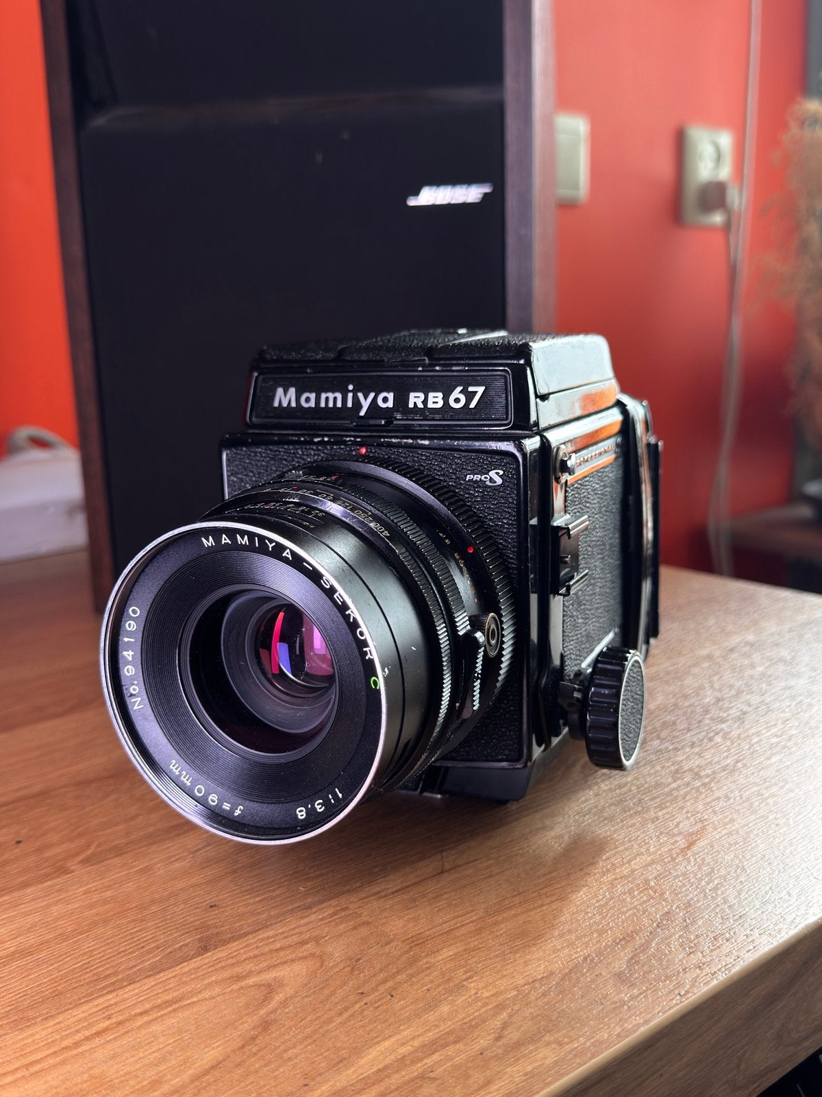 Mamiya RB67 Pro S met Sekor C 90mm f/3.8 (Japan import), Verzenden, Gebruikt, Spiegelreflex, Overige Merken