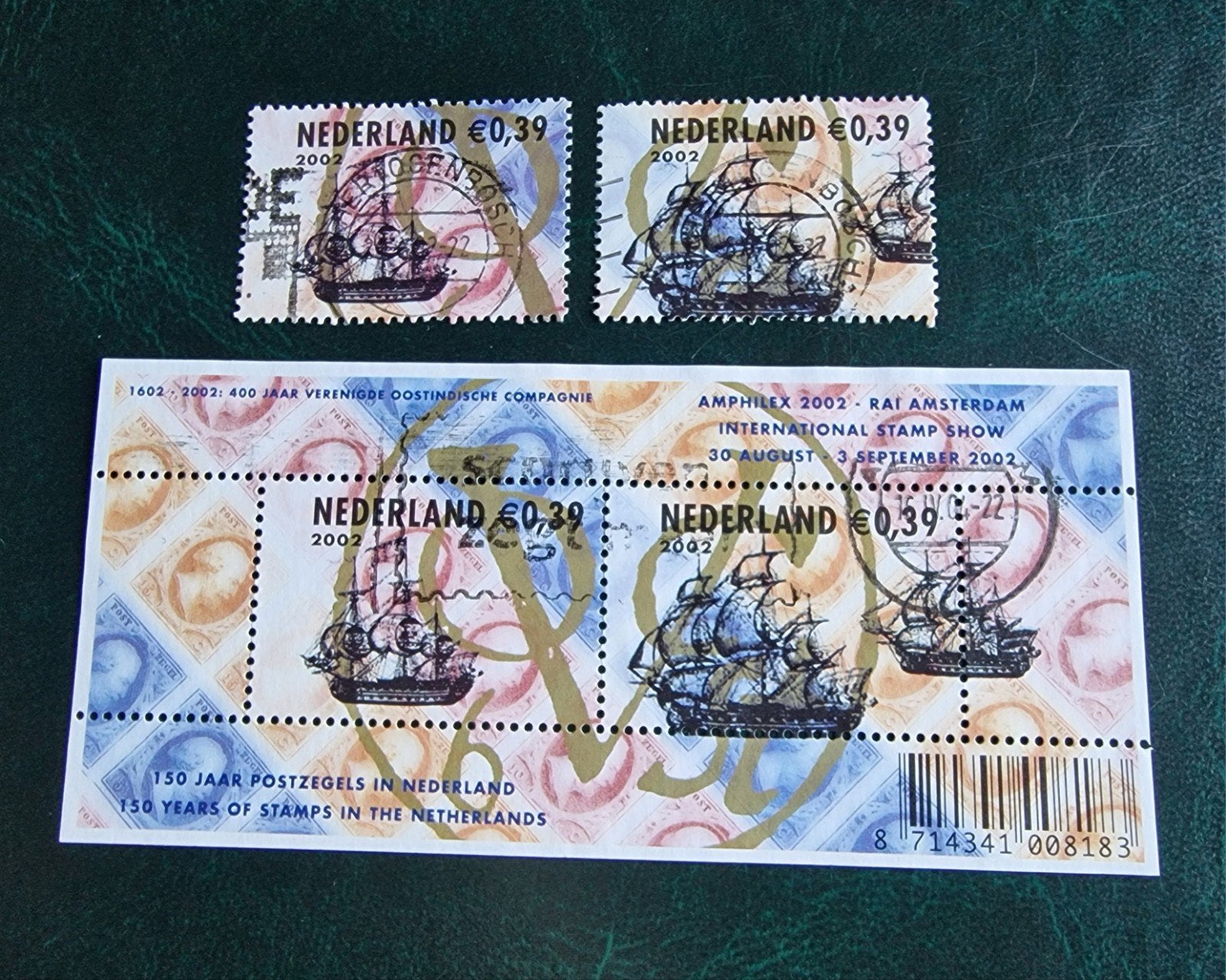 kv1264  Nederland postzegels 2002 VOC en Amphilex, Ophalen of Verzenden, Na 1940, Gestempeld