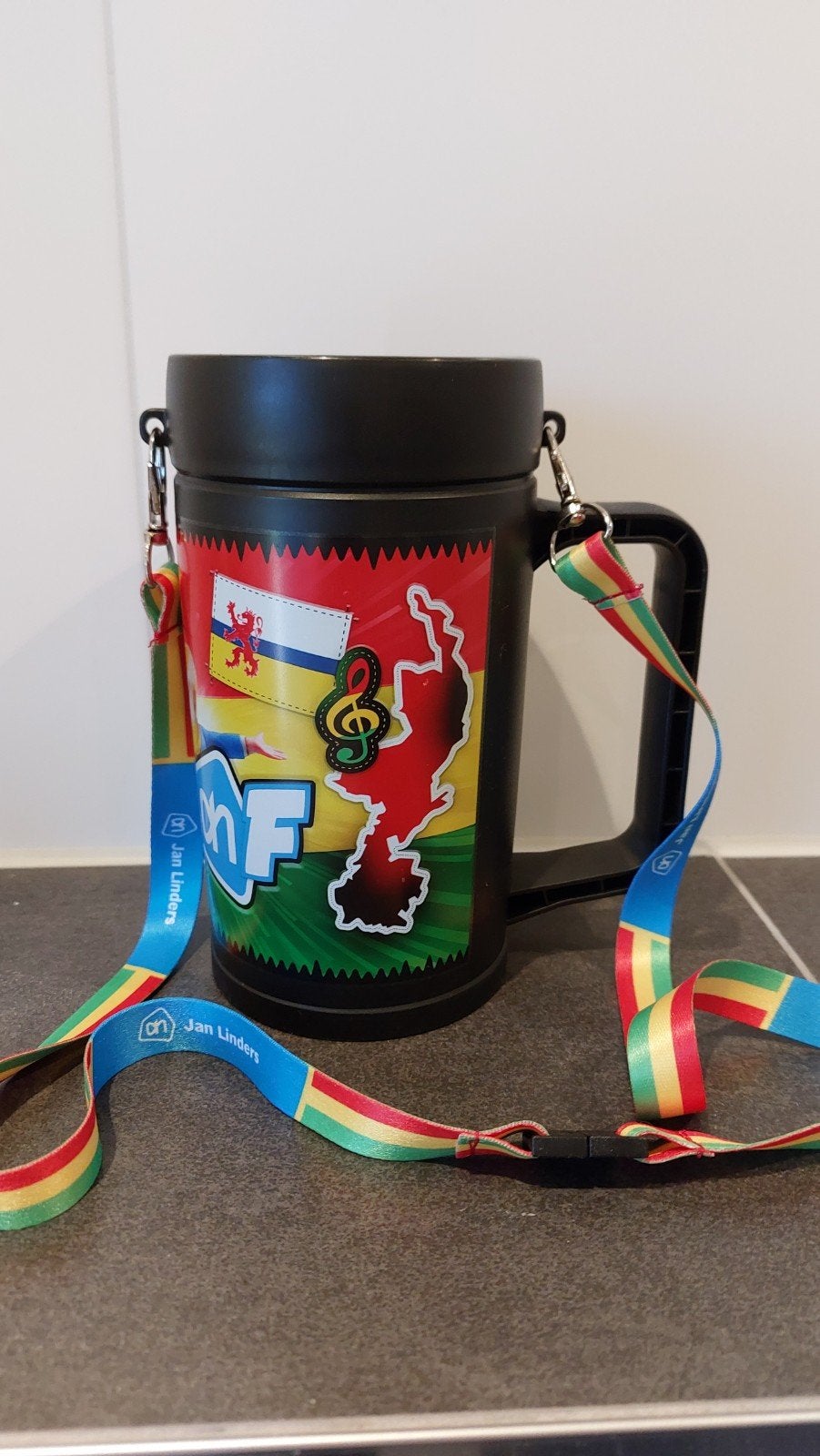 AH hamster bekers, carnavalsbeker Limburg, Ophalen of Verzenden, Zo goed als nieuw, Overige typen