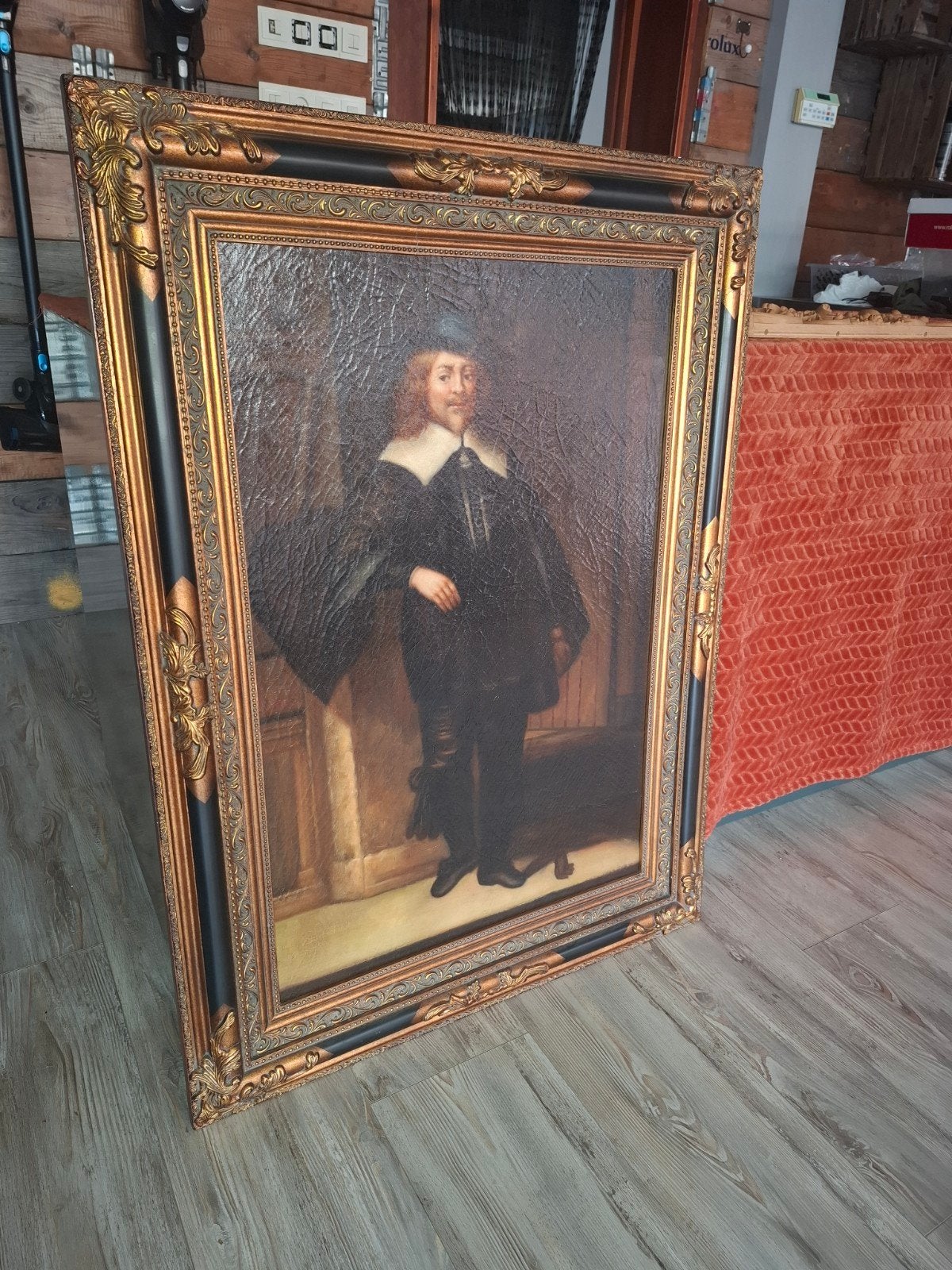 schilderij portret, Antiek en Kunst, Ophalen