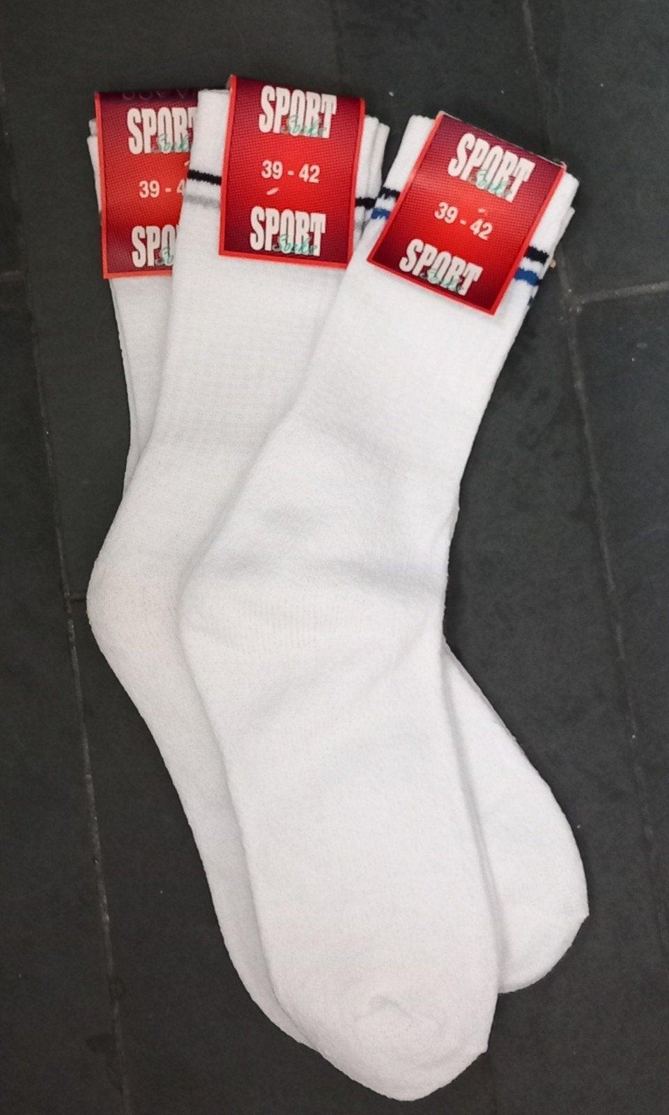 Nieuw: witte sportsokken / tennissokken (3 paar) maat 39-42, Kleding | Heren, Sokken en Kousen, Nieuw, Maat 39 t/m 42, Wit, Ophalen of Verzenden