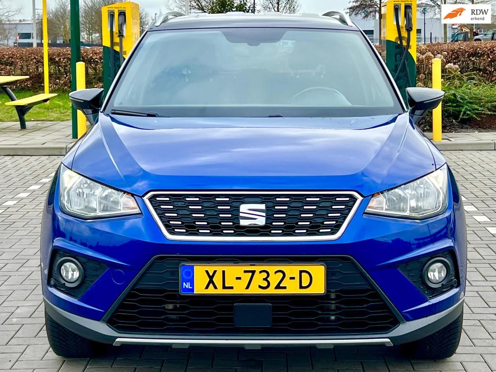 Seat Arona 1.0 TSI Xcellence Business Intense NAV/CAM/ACC, Auto's, Voorwielaandrijving, Stof, Gebruikt, Blauw
