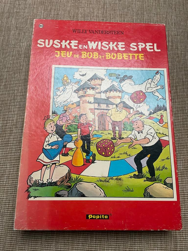 Suske en Wiske Bordspel - Bob en Bobette, Hobby en Vrije tijd, Gezelschapsspellen | Bordspellen, Drie of vier spelers, Ophalen of Verzenden
