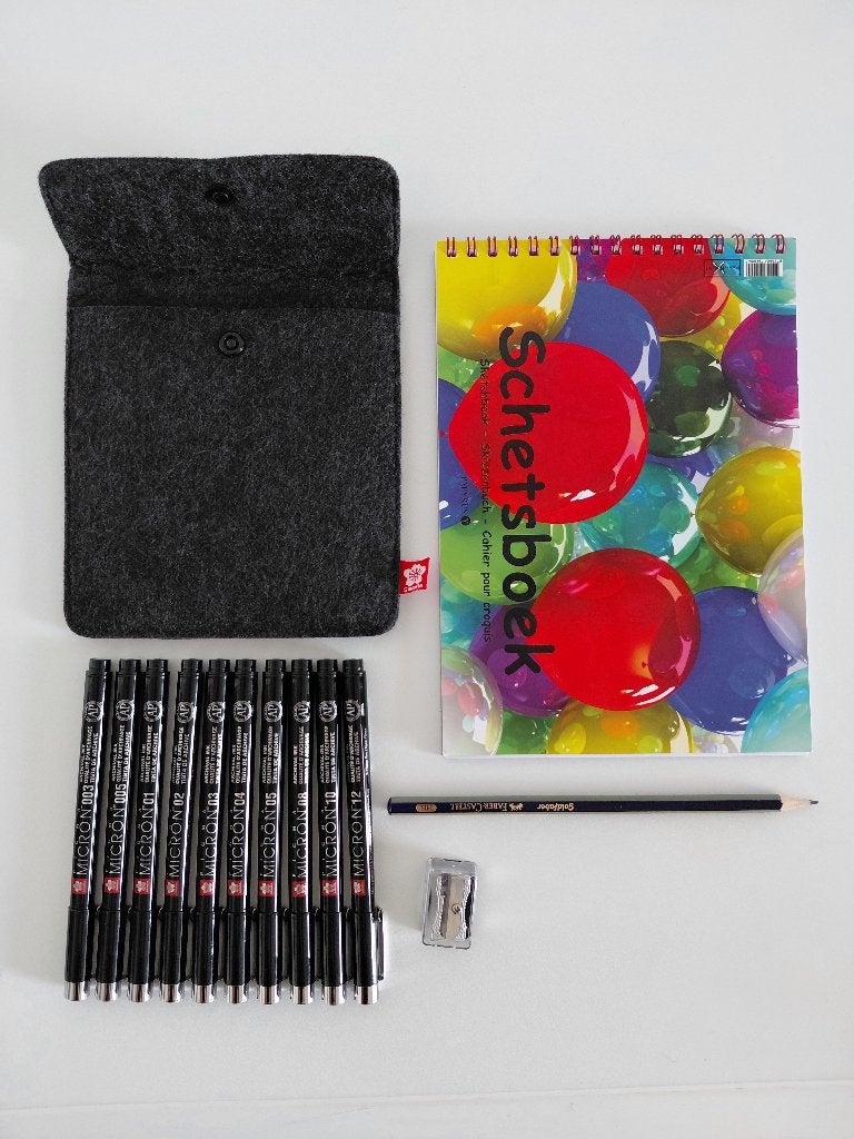 sketch set nieuw, Hobby en Vrije tijd, Tekenen, Ophalen, Nieuw