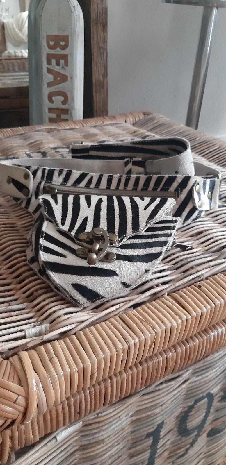 Ibiza heuptasje, zebraprint, Ophalen of Verzenden, Gebruikt