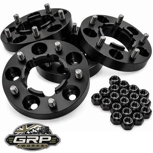 Set zwarte spoorverbreders 30mm, Auto-onderdelen, Ophalen of Verzenden, Nieuw, Land Rover