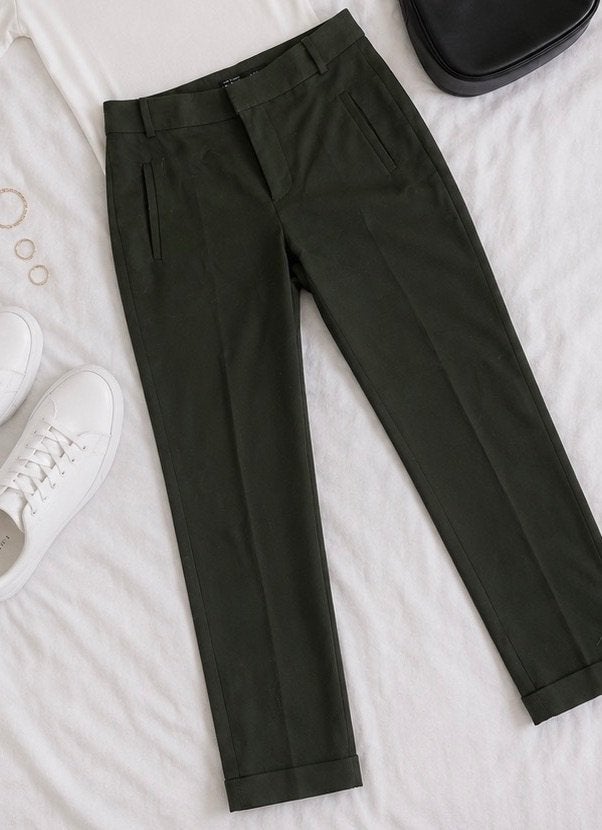 ZARA tailored fit donker groene broek maat 34, Zara, Nieuw, Ophalen of Verzenden, Maat 34 (XS) of kleiner