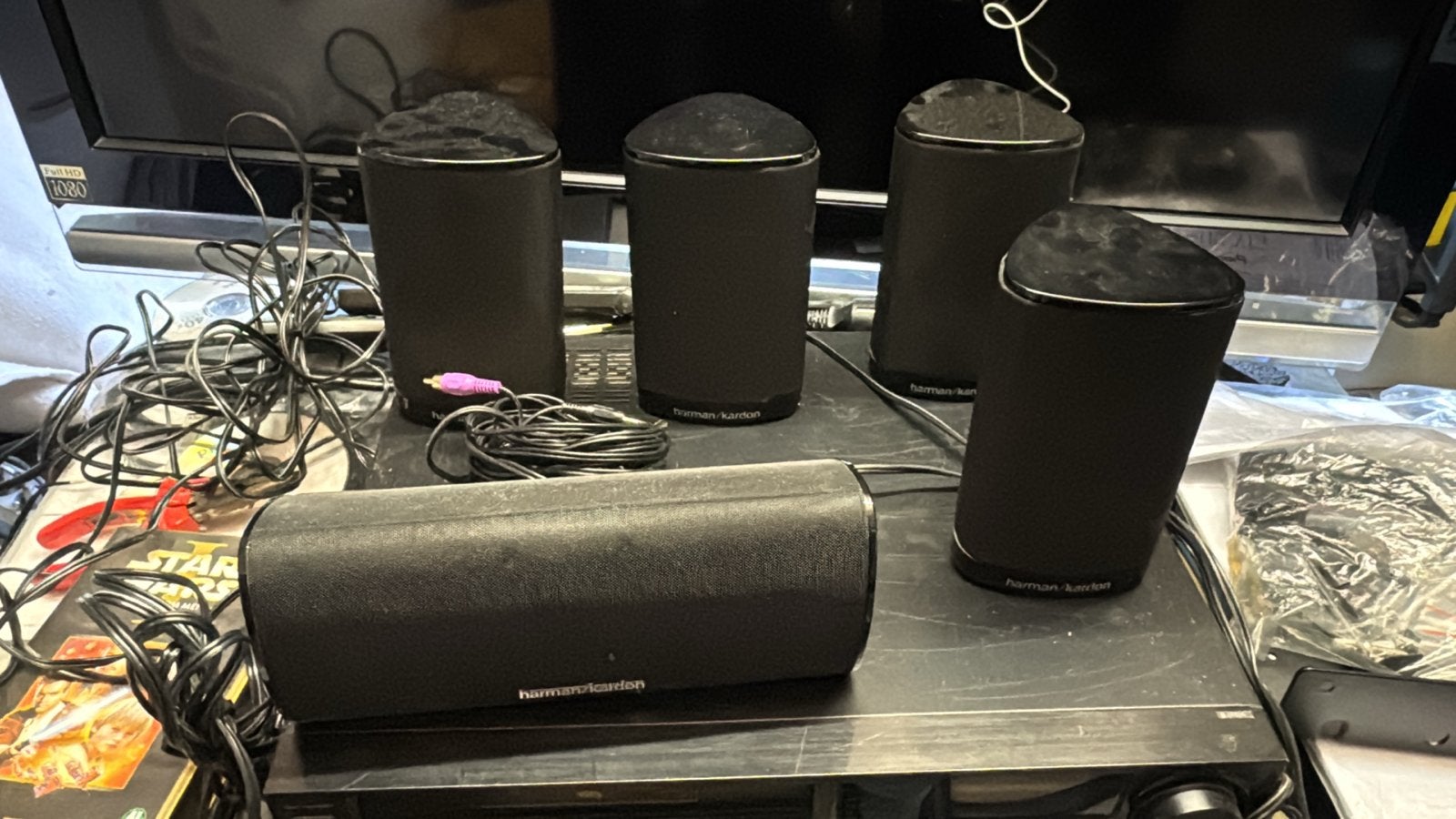 Sony STR-DH540 Receiver met Harman Kardon 5.1 Speakerset, Ophalen, Gebruikt, 70 watt of meer, 5.1-systeem
