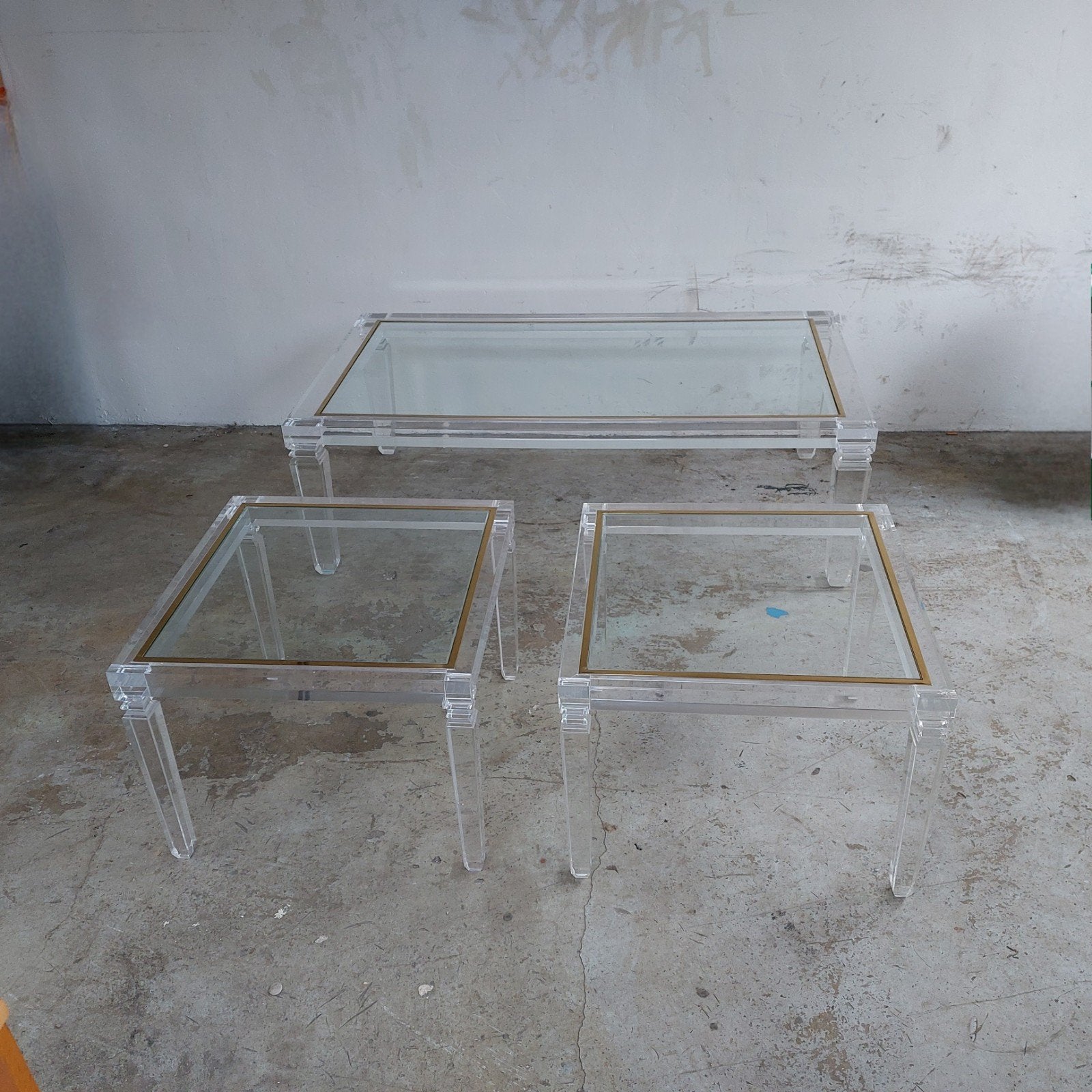 3.x vintage design tafel by Fabian Art Rome Italy (setprijs), Antiek en Kunst, Ophalen