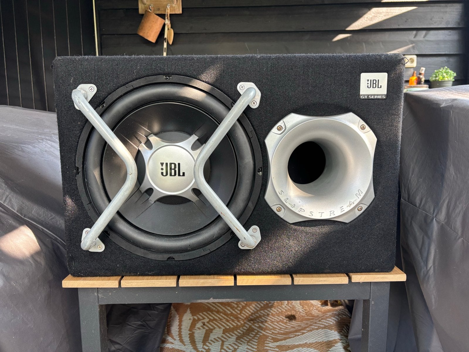 JBL GT-Basspro12 actieve subwoofer, Audio, Tv en Foto, Luidsprekers, Zo goed als nieuw, Basreflex, Ophalen, 150 watt of meer