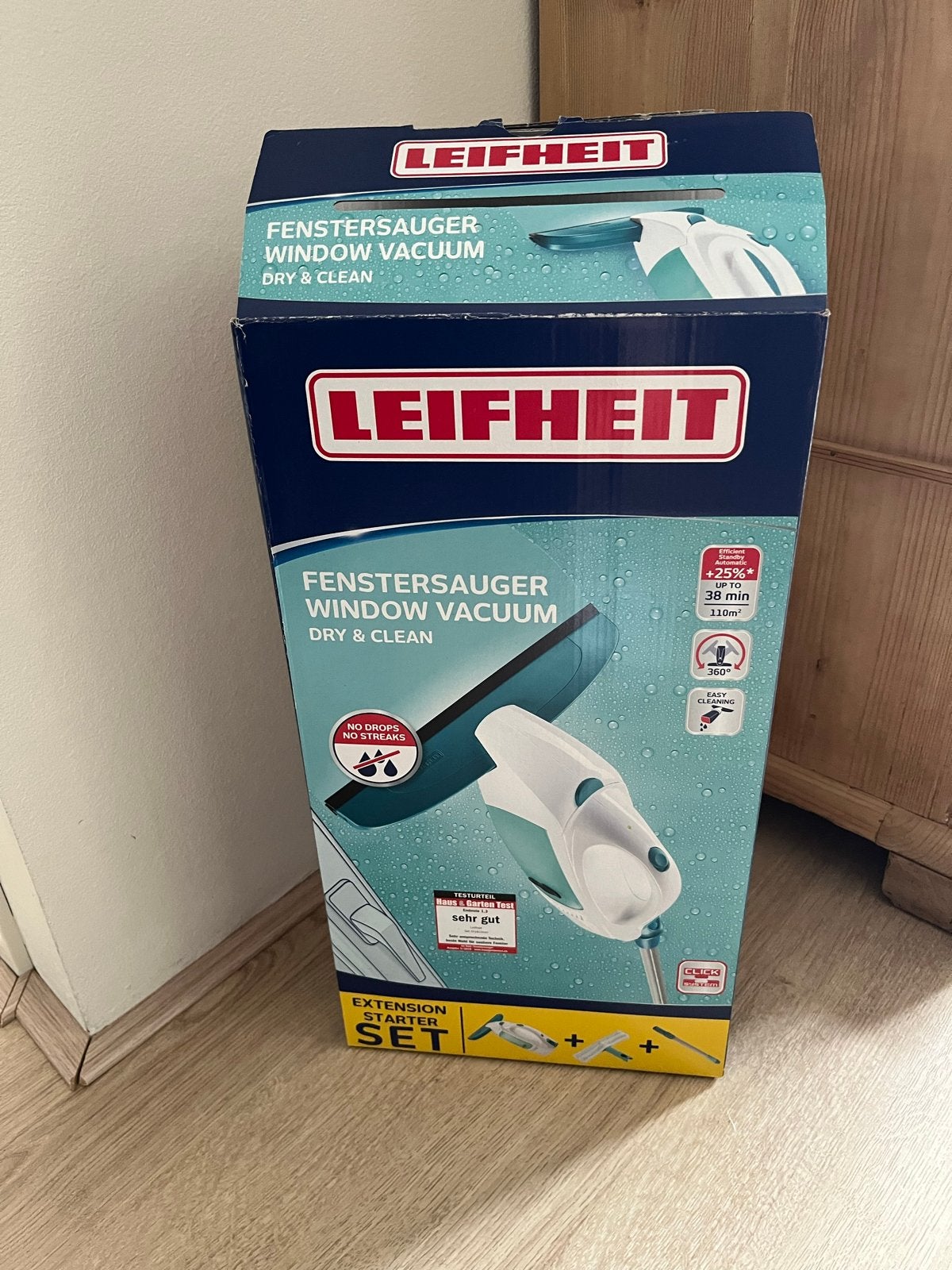 Leifheit Raamwisser, Ophalen, Raamwisser of Trekker