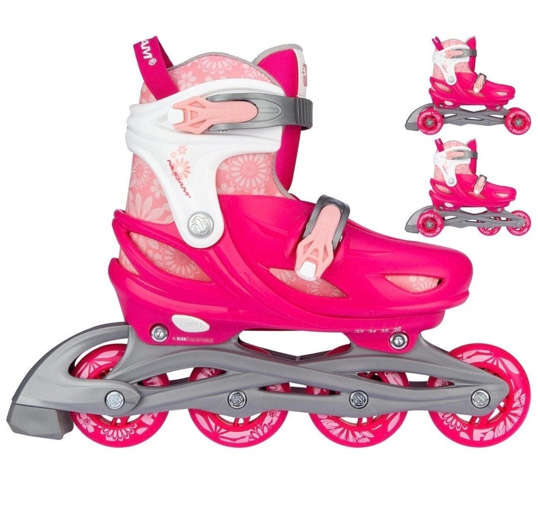 Nijdam 3 in 1 skeelers / rolschaatsen verstelbaar mt 25-28, Kinderen en Baby's, Speelgoed | Buiten | Rolschaatsen, Ophalen, Verstelbaar
