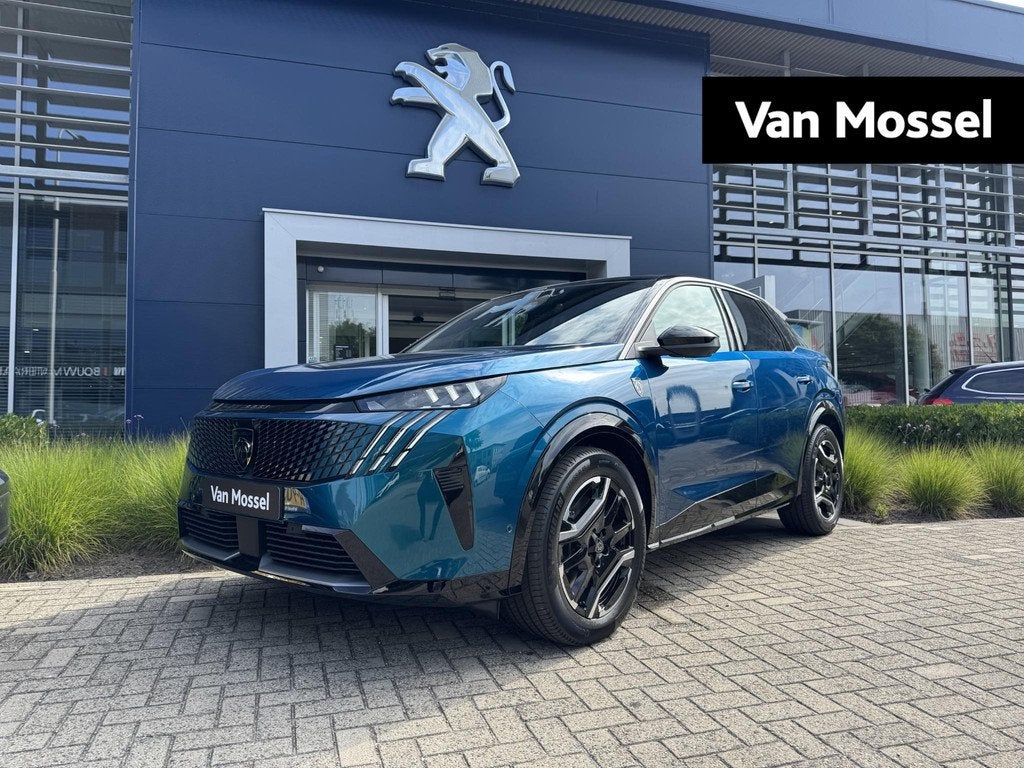 Peugeot e-3008 GT Long Range 230 97 kWh, Auto's, Peugeot, 12 maanden, Blauw, 630 min, SUV of Terreinwagen