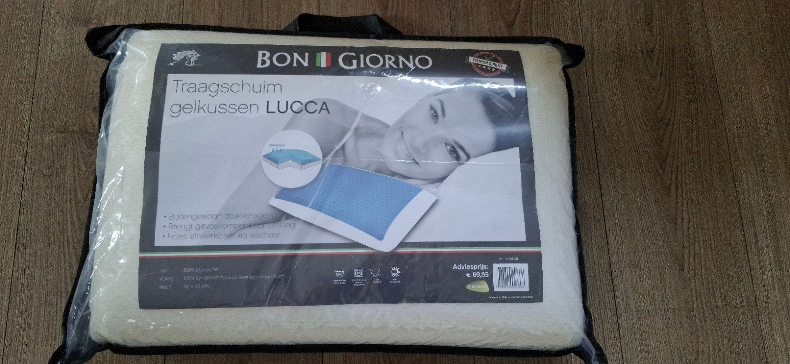 Nieuw! Bon Giorno verkoelend gelkussen Lucca 60x40, Ophalen of Verzenden