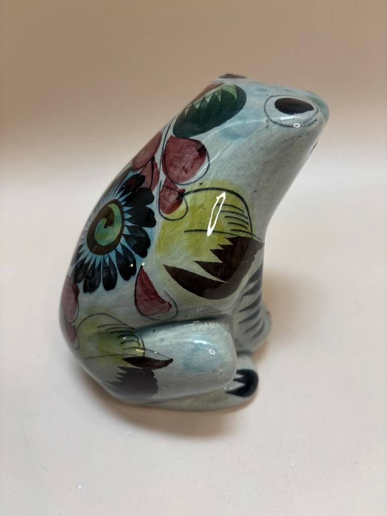 Vintage Tonala aardewerk kikker uit Mexico, Antiek en Kunst, Antiek | Keramiek en Aardewerk, Ophalen of Verzenden