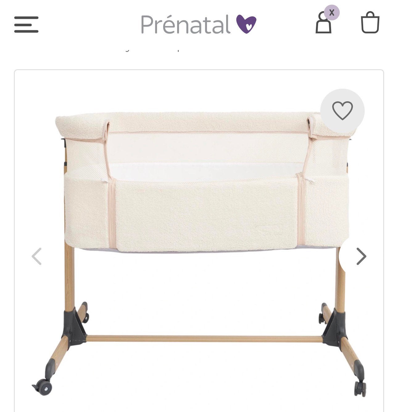 Co sleeper van prenatal, Ophalen, Zo goed als nieuw, Wieg