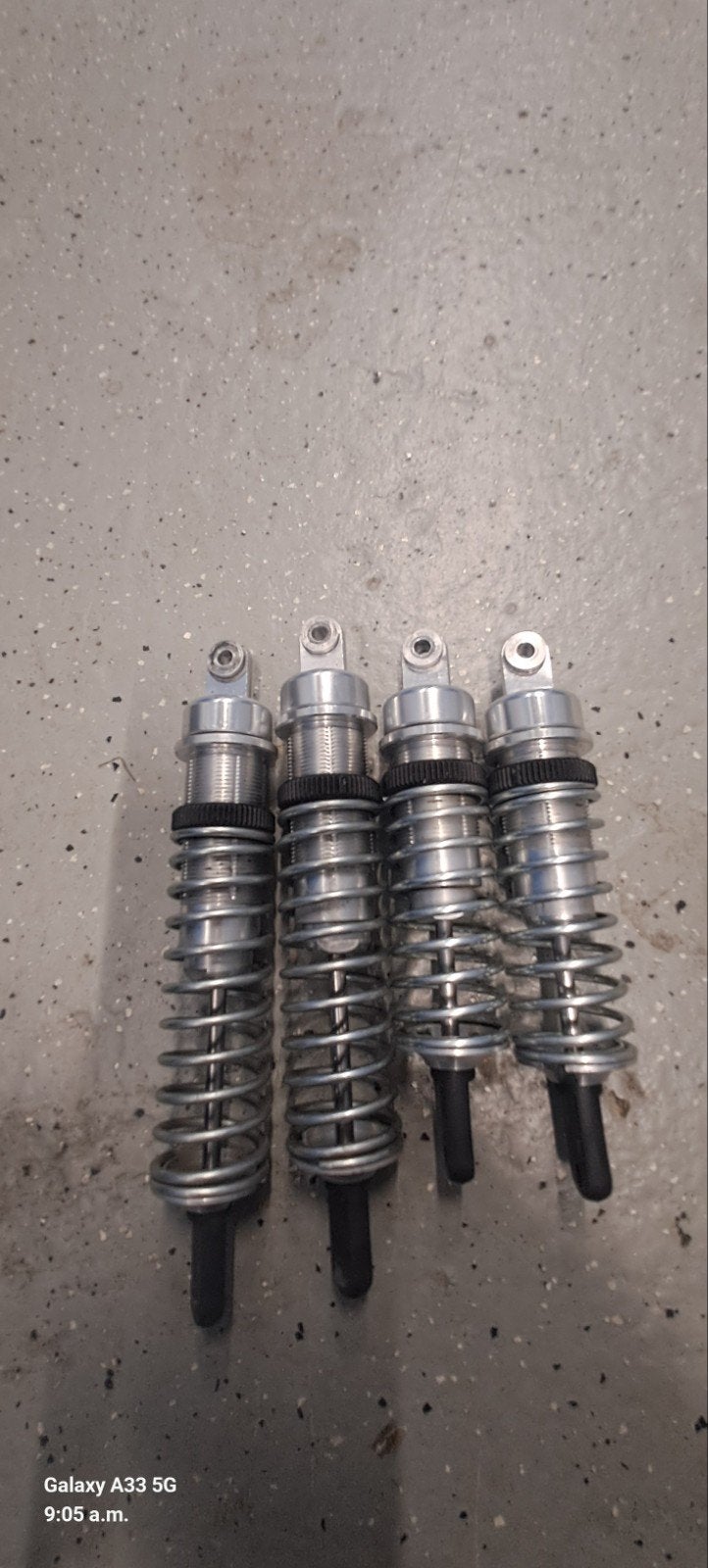 setje van 4 alu dempers voor de fg marder/baja, Ophalen of Verzenden, Gebruikt, Auto