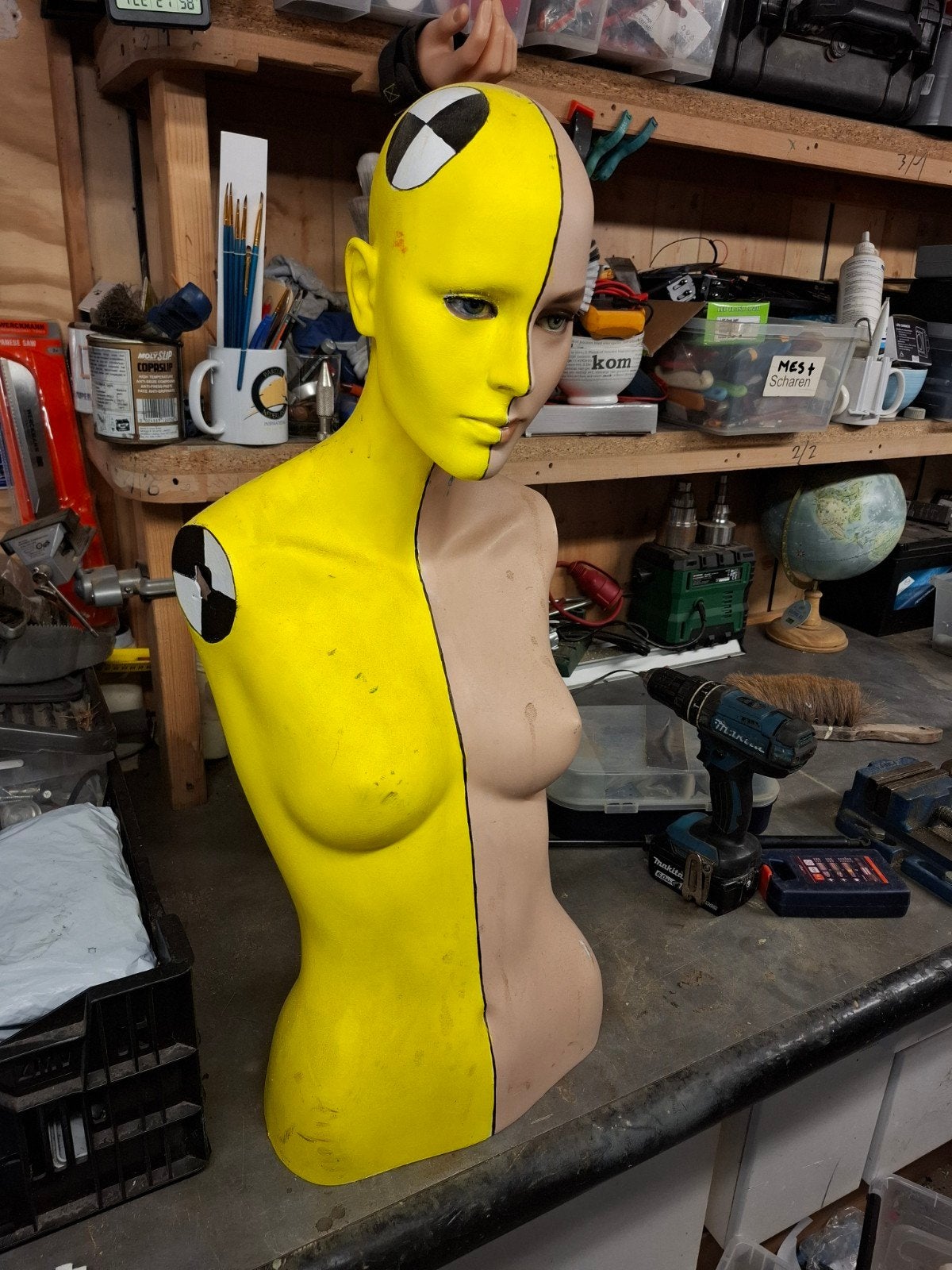 Etalagepop crashtest-dummy, Antiek en Kunst, Ophalen