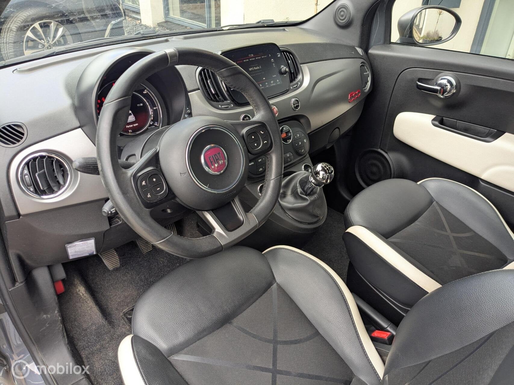Fiat 500 0.9 105pk Turbo Sport ICE Wrap bicolore, Auto's, Voorwielaandrijving, 905 kg, Bedrijf, Handgeschakeld