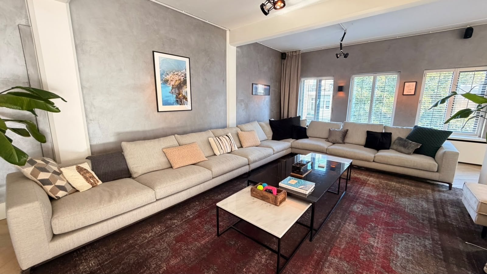 Minotti Andersen bank - goed staat!, 100 tot 125 cm, Hoekbank, 300 cm of meer, Ophalen of Verzenden