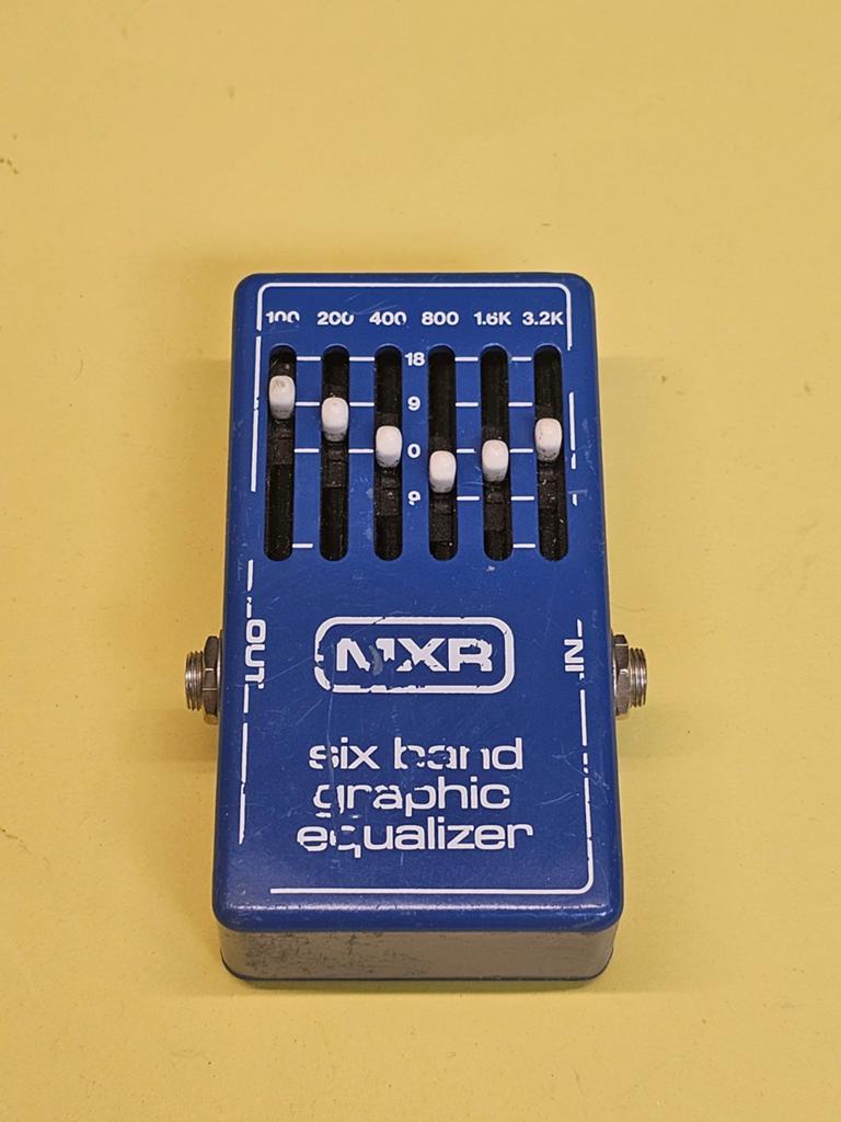 MXR MX-109 Six Band Graphic Equalizer 1976 - 1984 - Blue, Muziek en Instrumenten, Effecten, Gebruikt, MXR MX-109 Six Band Graphic Equalizer 1976 - 1984 - Blue