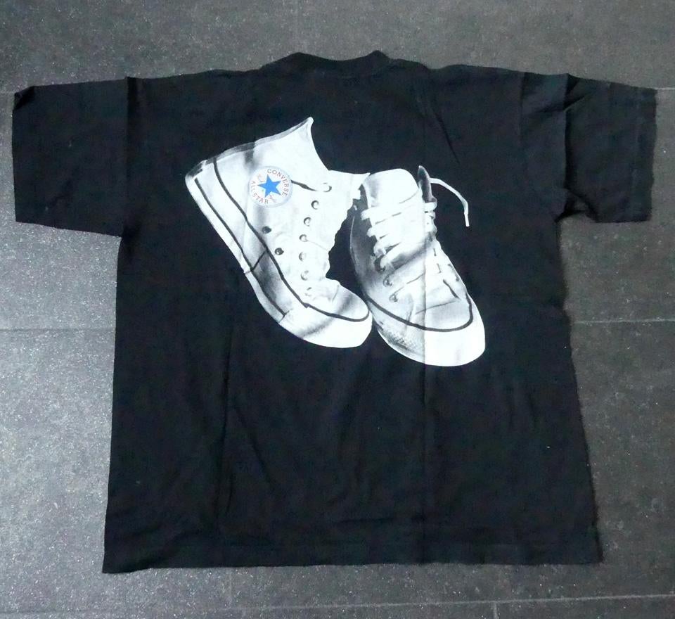 Converse All Stars shirt zwart t-shirt vintage, Ophalen of Verzenden, Gebruikt, Overige typen