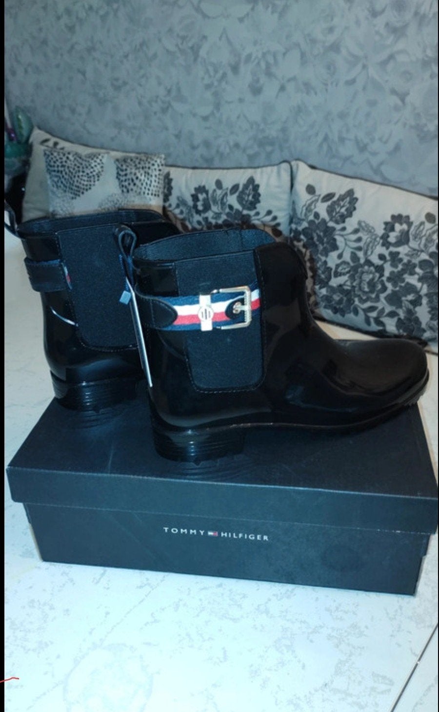 Tommy Hilfiger regenlaarzen - Maat 41 - Nieuw, Verzenden, Zwart, Nieuw, Regenlaarzen
