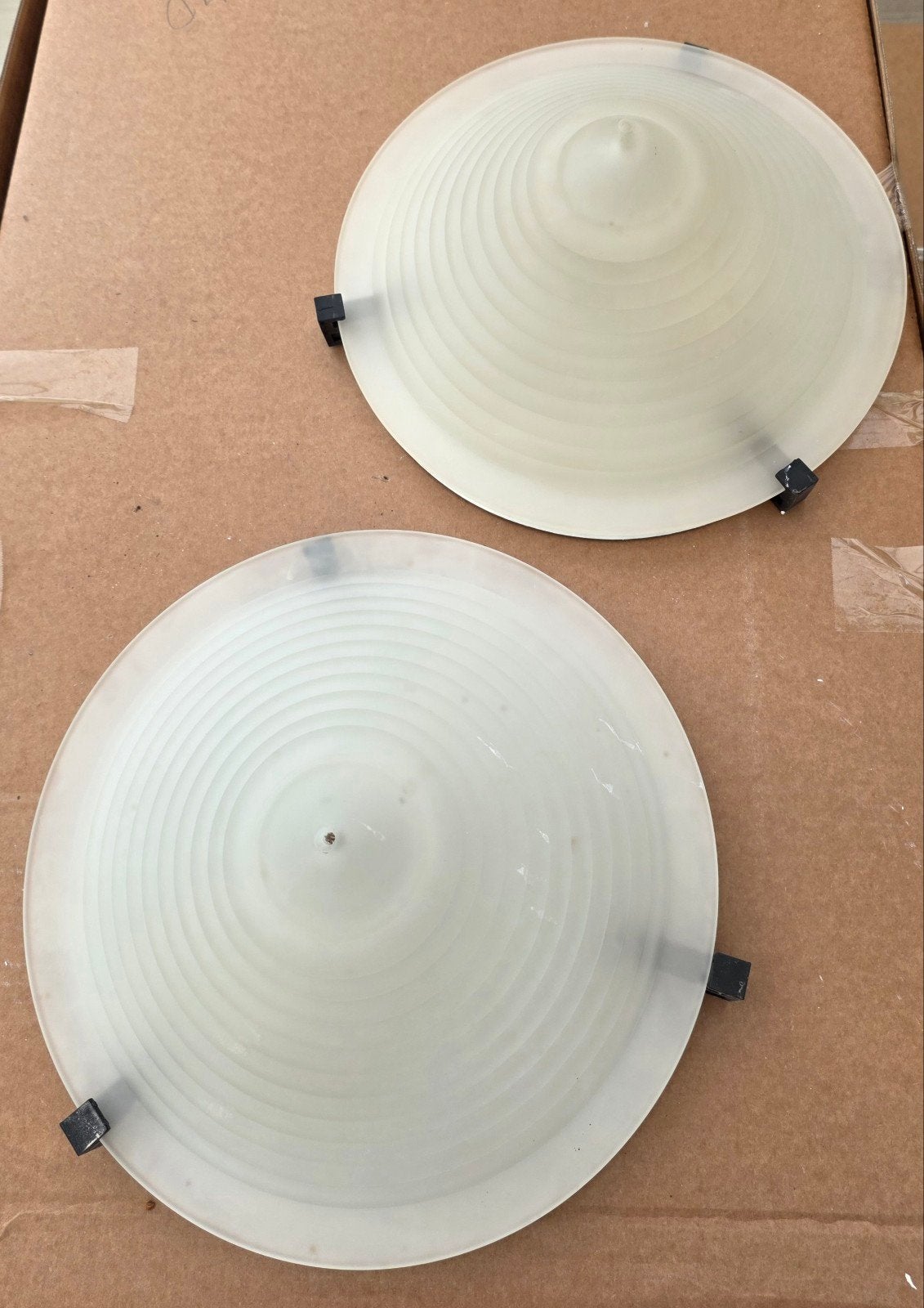 2x IKEA Plafonnière | Memphis Jaren 90 Retro, Huis en Inrichting, Lampen | Plafondlampen, Ophalen, Gebruikt, Glas