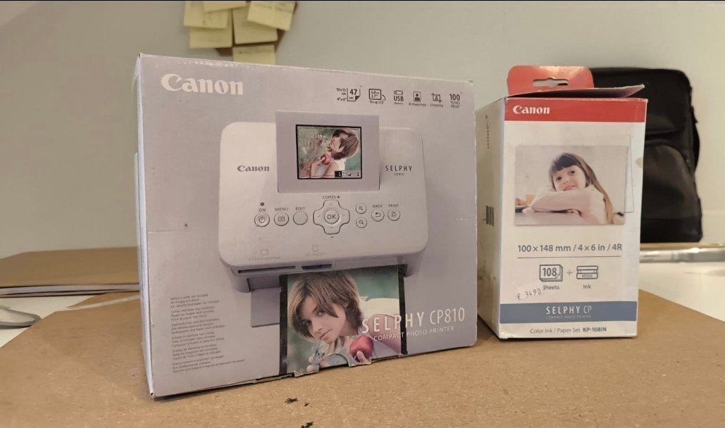 Canon SELPHY CP810 Compacte Fotoprinter met papier, Ophalen, Fotoprinter, Canon, Kleur printen